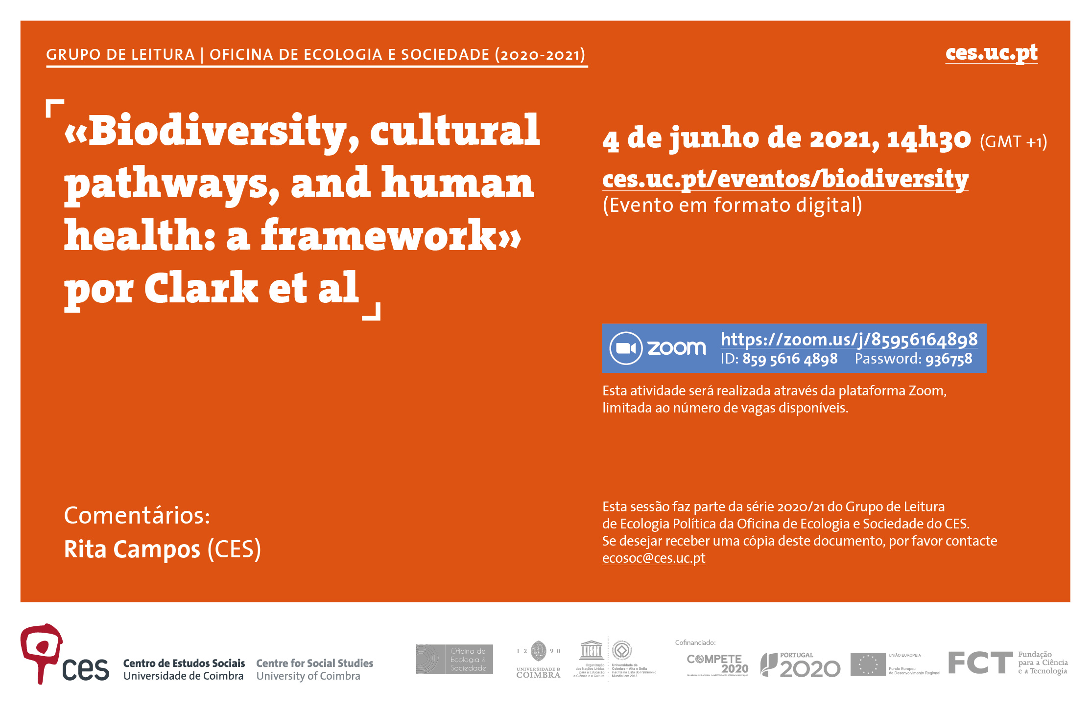 «Biodiversity, cultural pathways, and human health: a framework» por Clark et al.<span id="edit_31783"><script>$(function() { $('#edit_31783').load( "/myces/user/editobj.php?tipo=evento&id=31783" ); });</script></span>