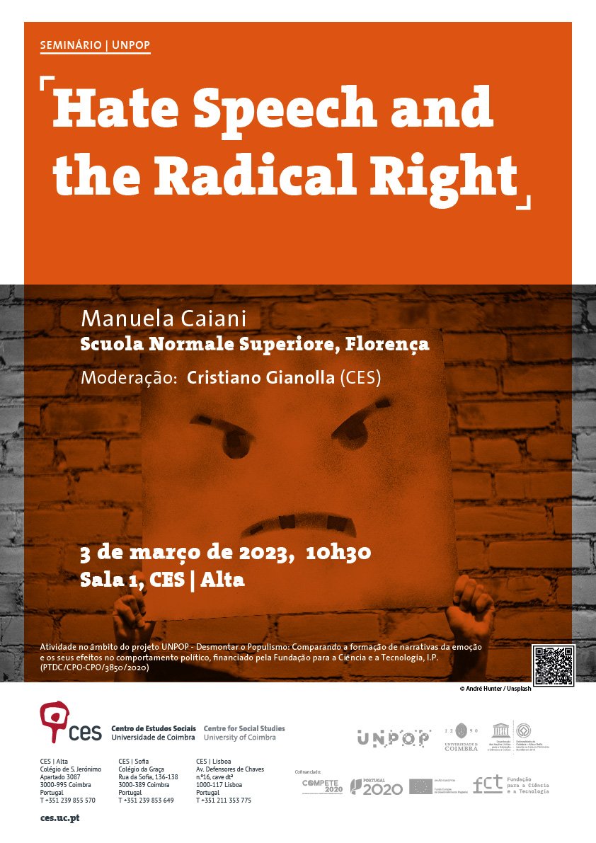 Hate Speech and the Radical Right<span id="edit_41417"><script>$(function() { $('#edit_41417').load( "/myces/user/editobj.php?tipo=evento&id=41417" ); });</script></span>