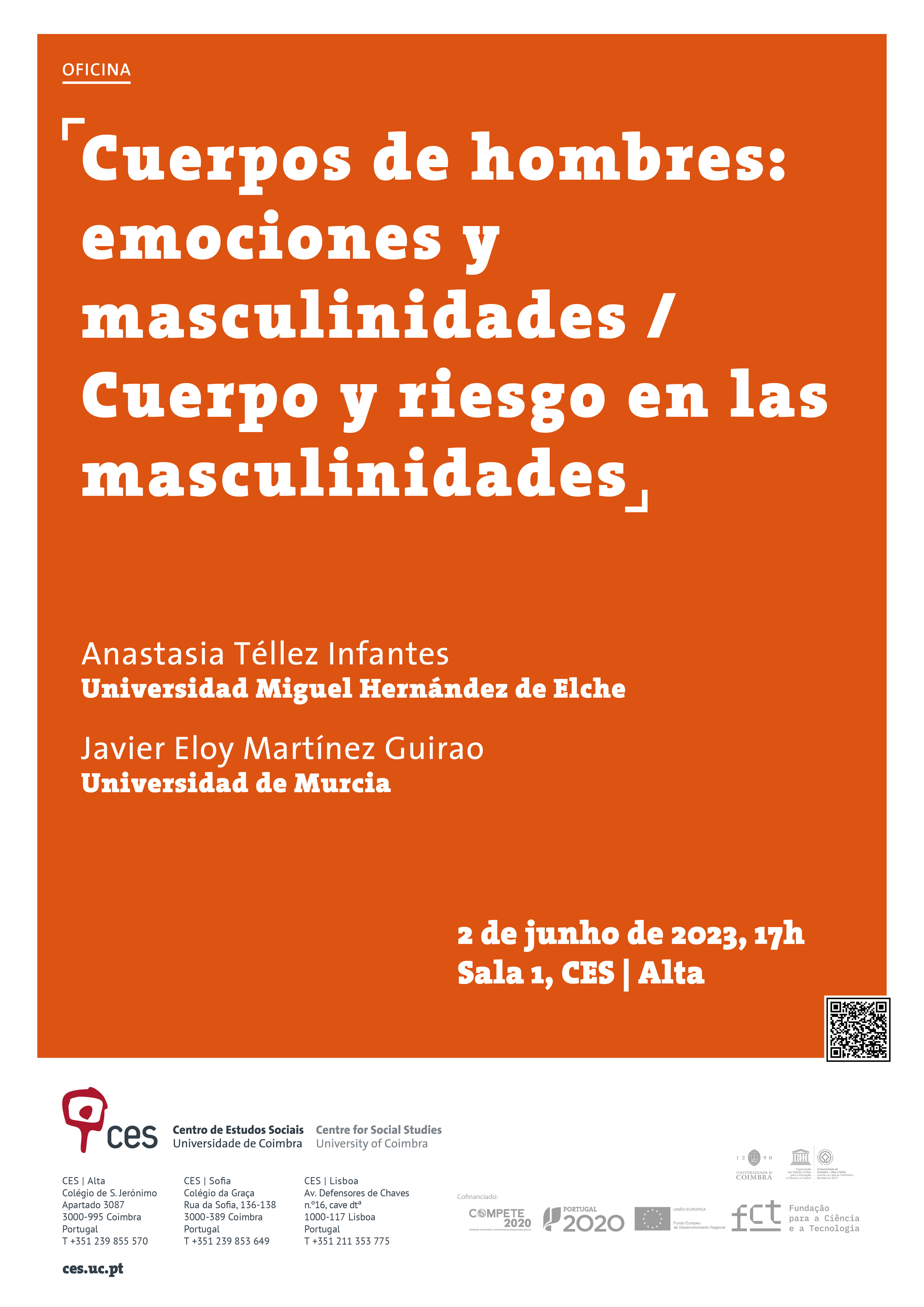 Cuerpos de hombres: emociones y masculinidades / Cuerpo y riesgo en las masculinidades<span id="edit_43236"><script>$(function() { $('#edit_43236').load( "/myces/user/editobj.php?tipo=evento&id=43236" ); });</script></span>