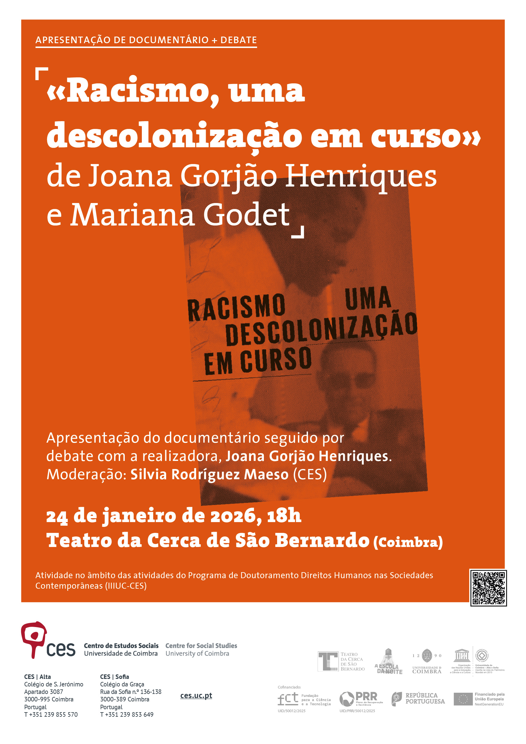 &laquo;Racismo, uma descoloniza&ccedil;&atilde;o em curso&raquo; de&nbsp;Joana Gorj&atilde;o Henriques e Mariana Godet<span id="edit_48978"><script>$(function() { $('#edit_48978').load( "/myces/user/editobj.php?tipo=evento&id=48978" ); });</script></span>