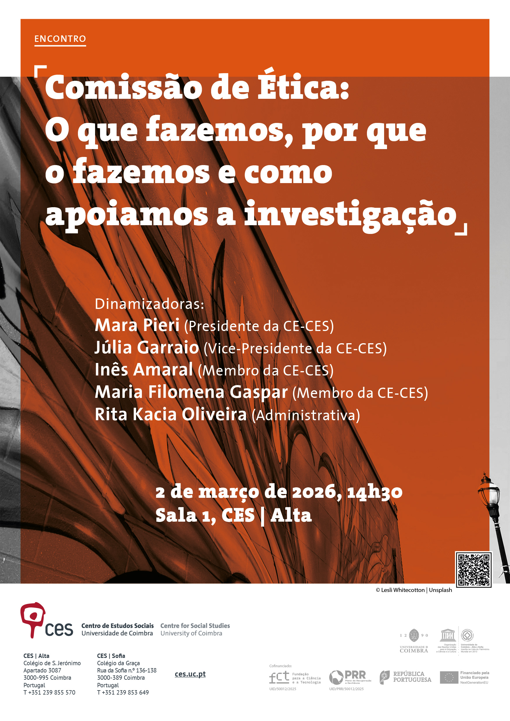 Ethics Committee: What we do, why we do it and how we support your research<span id="edit_49109"><script>$(function() { $('#edit_49109').load( "/myces/user/editobj.php?tipo=evento&id=49109" ); });</script></span>
