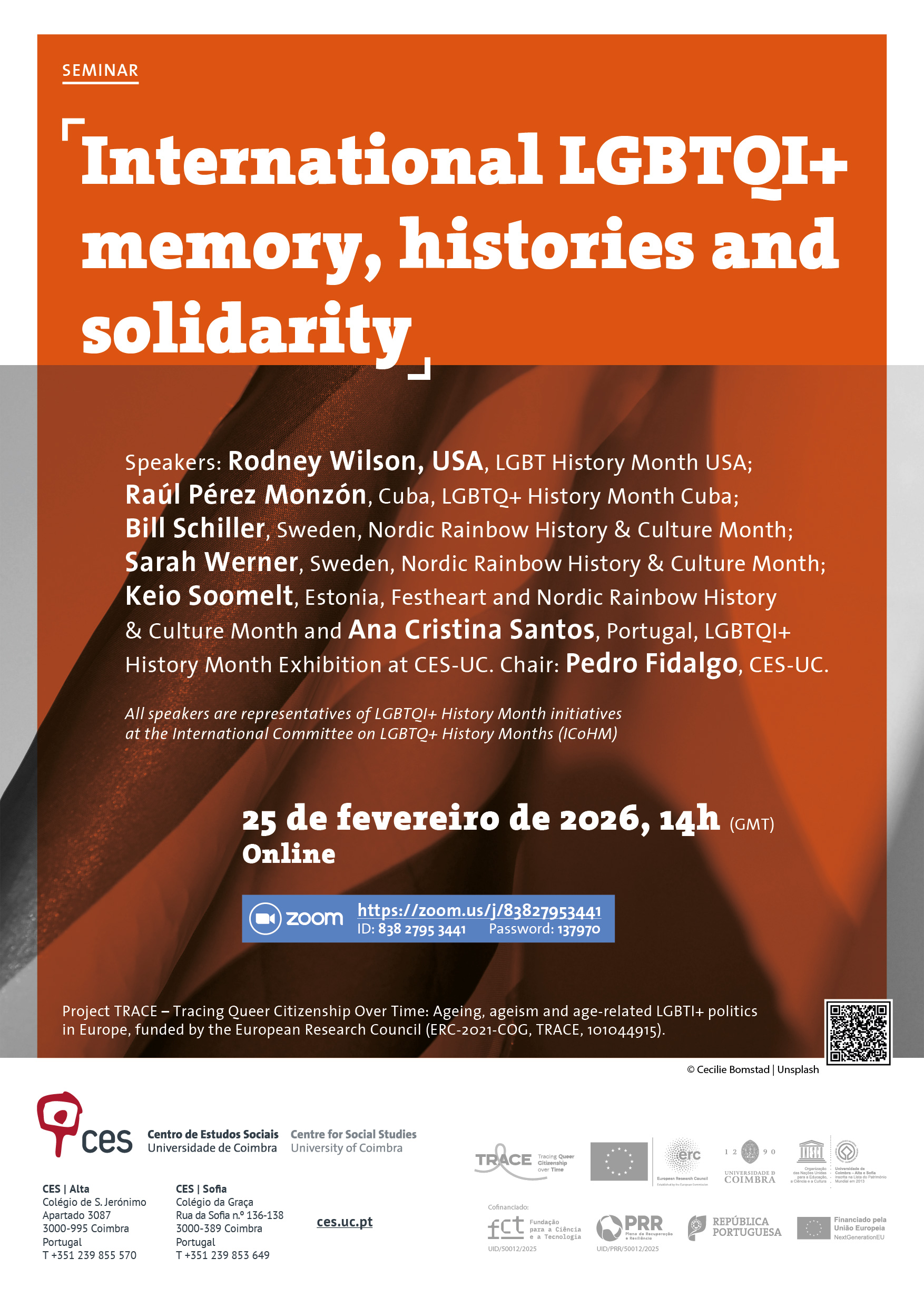 International LGBTQI+ memory, histories and solidarity<span id="edit_49168"><script>$(function() { $('#edit_49168').load( "/myces/user/editobj.php?tipo=evento&id=49168" ); });</script></span>