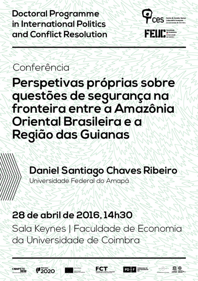 Perspetivas próprias sobre questões de segurança na fronteira entre a Amazônia Oriental Brasileira e a Região das Guianas<span id="edit_13382"><script>$(function() { $('#edit_13382').load( "/myces/user/editobj.php?tipo=evento&id=13382" ); });</script></span>