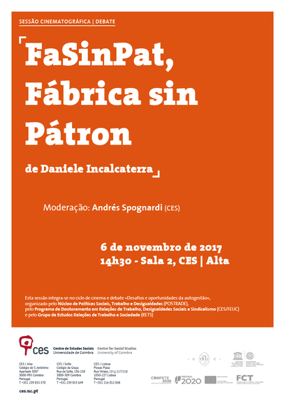 «FaSinPat, Fábrica sin Pátron» by Daniele Incalcaterra<span id="edit_18431"><script>$(function() { $('#edit_18431').load( "/myces/user/editobj.php?tipo=evento&id=18431" ); });</script></span>