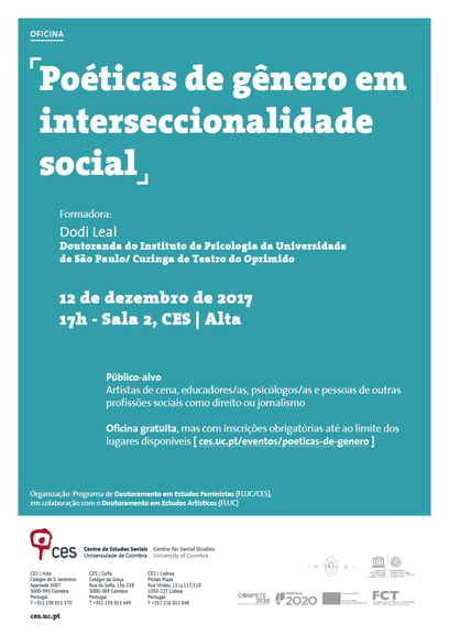 Po&eacute;ticas de g&ecirc;nero em interseccionalidade social<span id="edit_18452"><script>$(function() { $('#edit_18452').load( "/myces/user/editobj.php?tipo=evento&id=18452" ); });</script></span>